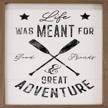 Life Was Meant For Oars White